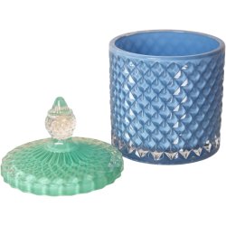 Bonbonniere, bl/grn, 13,5x8,5 cm