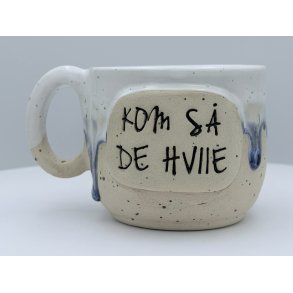 Keramik krus m/hank og citat-tekst 