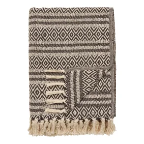 Adana plaid i brun, 130x180 cm