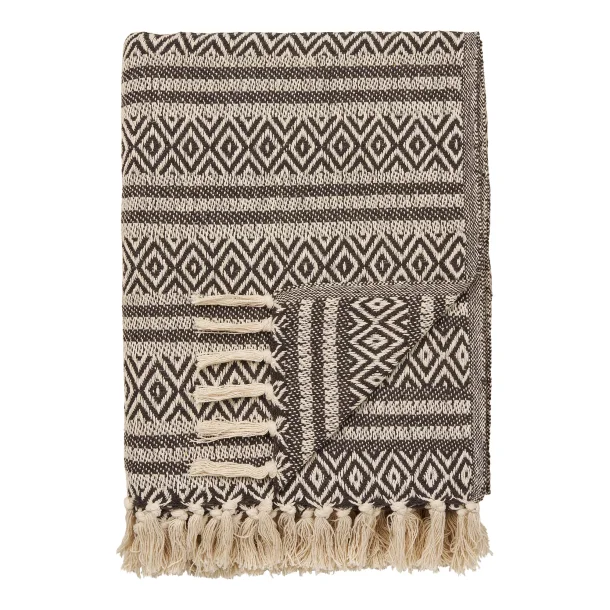 Adana plaid i brun, 130x180 cm