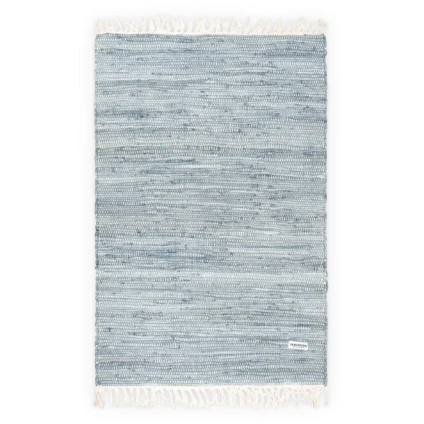 Tppe i farven lysebl, B60xL90 cm