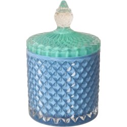 Bonbonniere, bl/grn, 13,5x8,5 cm