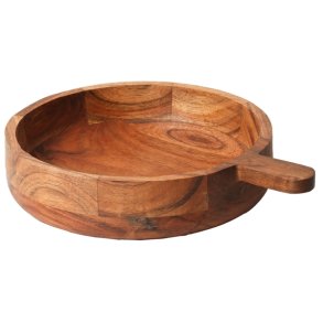 Sk�l i tr� m/h�ndtag, olieret, 20cm x 15cm