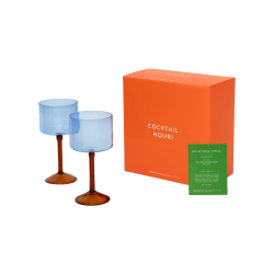 Gin-Tonic glas i st af 2 stk. i fin gaveske, 21x10,5 cm