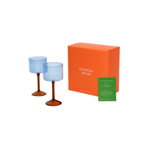 Gin-Tonic glas i s�t af 2 stk. i fin gave�ske, 21x�10,5 cm