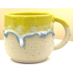 Keramik krus m/hank og citat-tekst "Smil mens du stadig har t�nder"