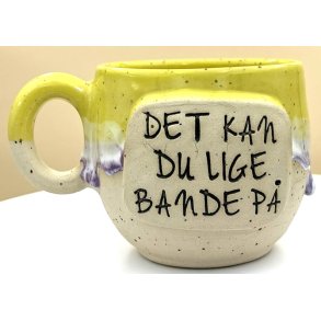 Keramik krus m/hank og citat-tekst 