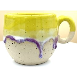 Keramik krus m/hank og citat-tekst "Det kan du lige bande p�"