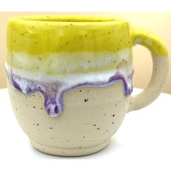 Keramik krus m/hank og citat-tekst "Kan du have det som du ser ud"