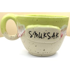 Keramik krus m/hank og citat-tekst 