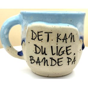 Keramik krus m/hank og citat-tekst 