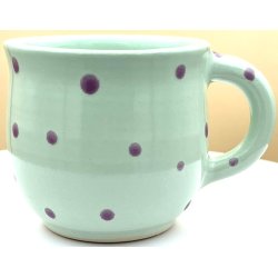 Keramik krus m/hank og citat-tekst "Smuksak" mintgr�n