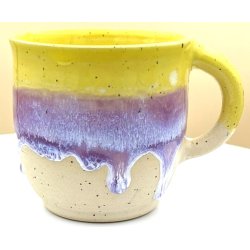 Keramik krus m/hank og citat-tekst "Kan du have det som du ser ud"