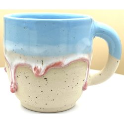 Keramik krus m/hank og citat-tekst "Kan du have det som du ser ud"