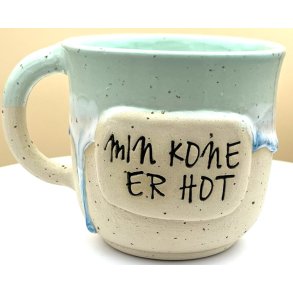 Keramik krus m/hank og citat-tekst 