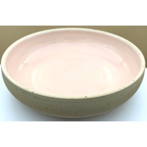 Stor keramik sk�l rosa � 20 cm