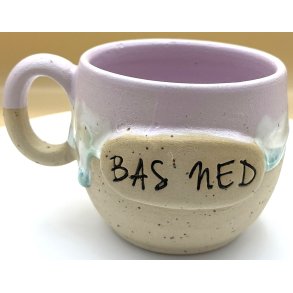 Keramik krus m/hank og citat-tekst 