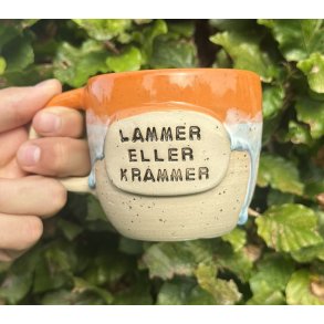 Keramik krus m/hank og citat-tekst 