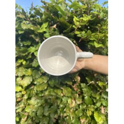 Keramik krus m/hank og citat-tekst "Kom s de hviie"