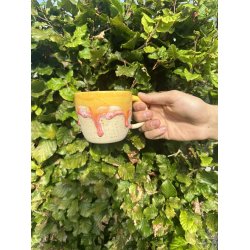 Keramik krus m/hank og citat-tekst "Nej blev der sagt"