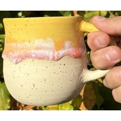 Keramik krus m/hank og citat-tekst "Luk-jeg gider ikke mere pis"