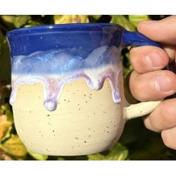 Keramik krus m/hank og citat-tekst "Luk-jeg gider ikke mere pis"