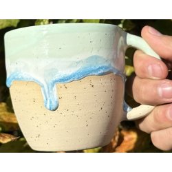 Keramik krus m/hank og citat-tekst "Kan du have det som du ser ud"