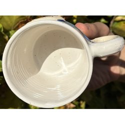 Keramik krus m/hank og citat-tekst "Kom s de hviie"