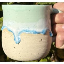 Keramik krus m/hank og citat-tekst "What the fuck"