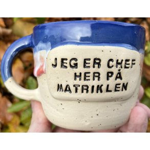 Keramik krus m/hank og citat-tekst 