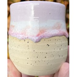 Keramik krus uden hank  lyserd m/lbeglasur