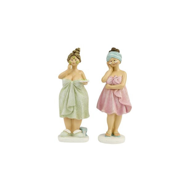 Damer Bad 2 ass. 16x7 cm pink/gr�n poly