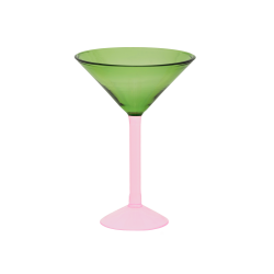 Martini Cocktail glas i st af 2 stk. i fin gaveske, 18x13 cm