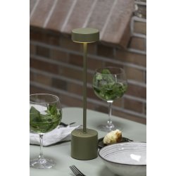 Lampe Ganar LED, milit�rgr�n, 37,5 cm h�j og �8cm