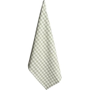 Viskestykke ternet, gr�n, 50x70 cm