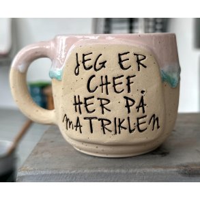 Keramik krus m/hank og citat-tekst 